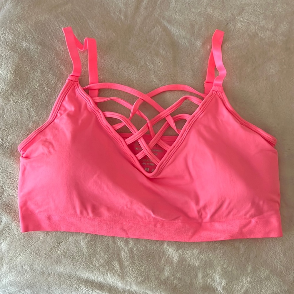Bright Pink Sports Bra